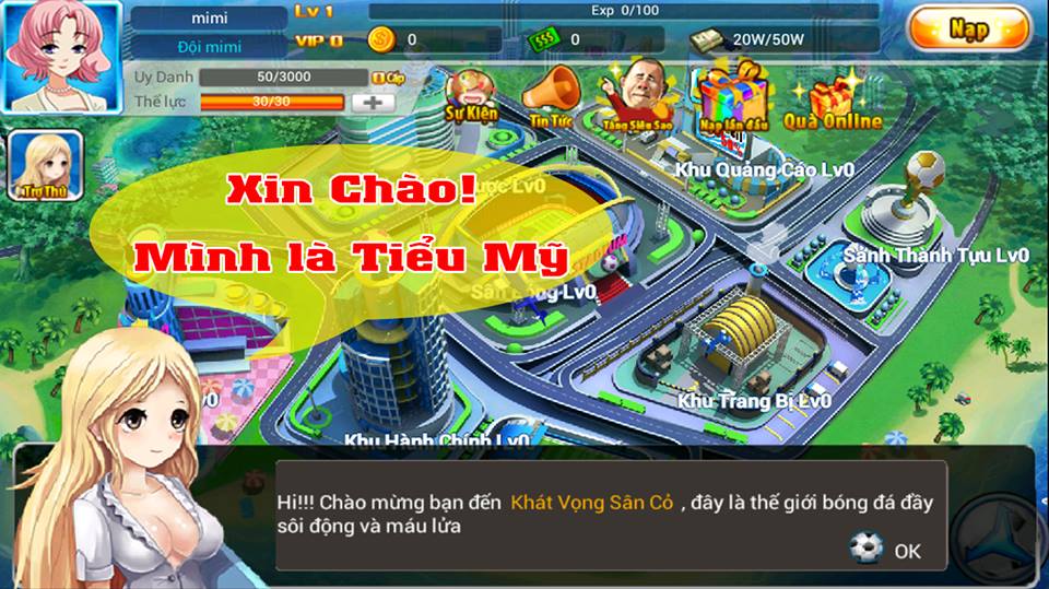 Game Khát Vọng Sân Cỏ gMO Bóng Đá 